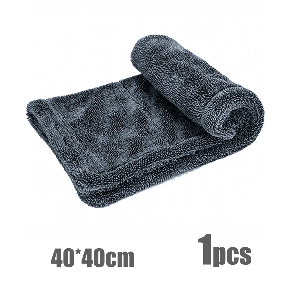 AUTOBRIGHT Serviette en microfibre 60 x 90 cm, 1300 g/m², séchage en un seul passage, chiffon de lavage automobile, tissu épais et doux, nettoyage professionnel de voiture 8