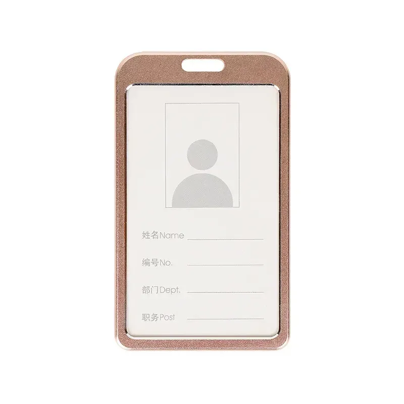 Porte-cartes en alliage d'aluminium avec étui ABS rétractable pour badge et cartes de crédit 28