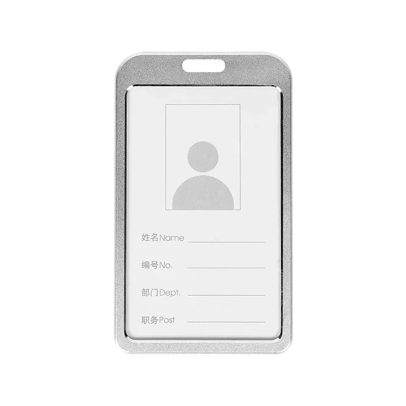 Porte-cartes en alliage d'aluminium avec étui ABS rétractable pour badge et cartes de crédit 29