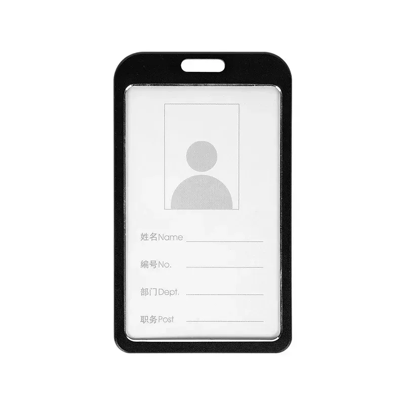 Porte-cartes en alliage d'aluminium avec étui ABS rétractable pour badge et cartes de crédit 26