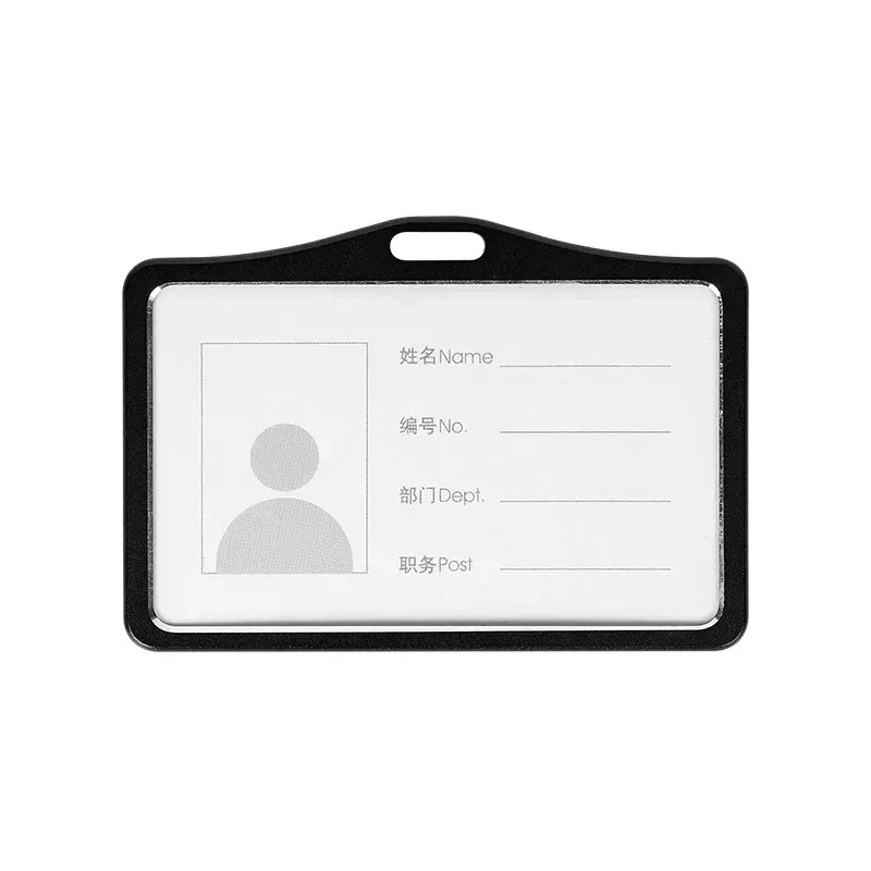 Porte-cartes en alliage d'aluminium avec étui ABS rétractable pour badge et cartes de crédit 25