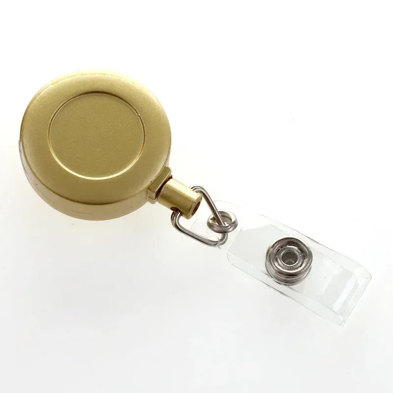 Porte-cartes en alliage d'aluminium avec étui ABS rétractable pour badge et cartes de crédit 22
