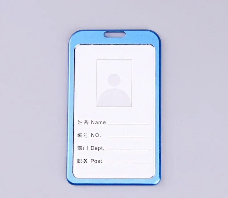 Porte-cartes en alliage d'aluminium avec étui ABS rétractable pour badge et cartes de crédit 20