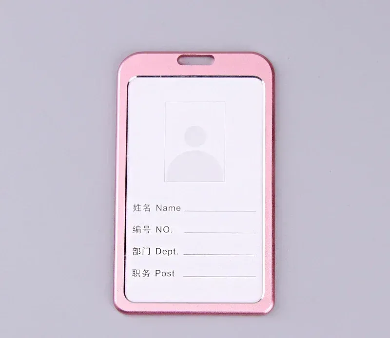 Porte-cartes en alliage d'aluminium avec étui ABS rétractable pour badge et cartes de crédit 21