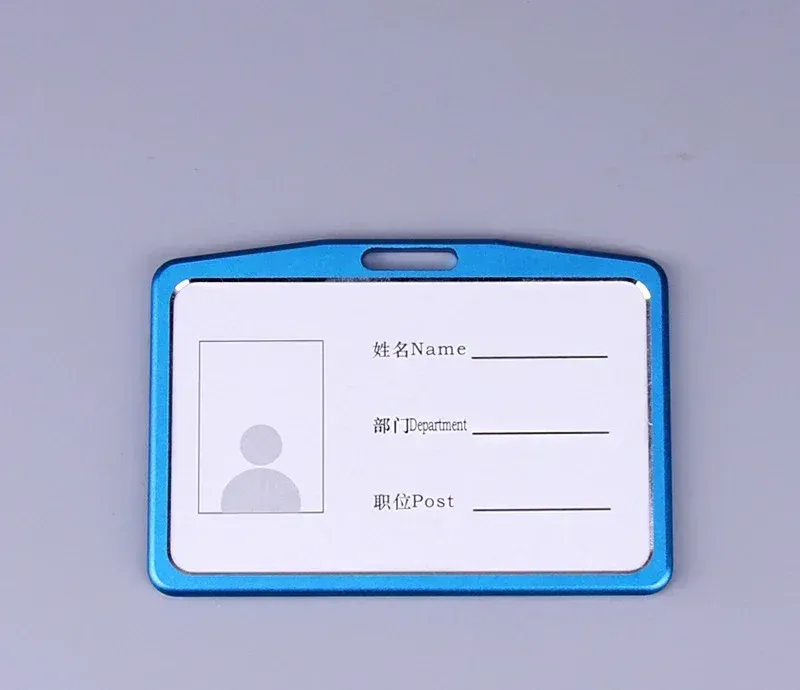 Porte-cartes en alliage d'aluminium avec étui ABS rétractable pour badge et cartes de crédit 15