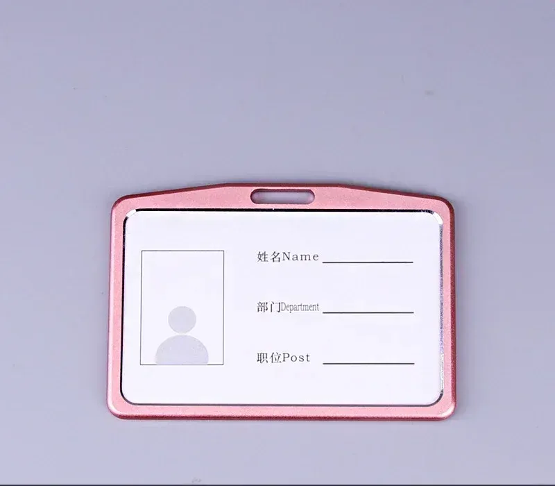 Porte-cartes en alliage d'aluminium avec étui ABS rétractable pour badge et cartes de crédit 16