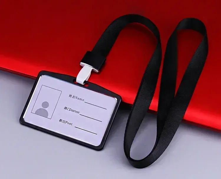 Porte-cartes en alliage d'aluminium avec étui ABS rétractable pour badge et cartes de crédit 39