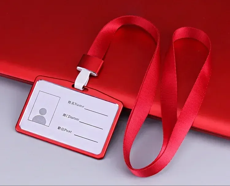 Porte-cartes en alliage d'aluminium avec étui ABS rétractable pour badge et cartes de crédit 41
