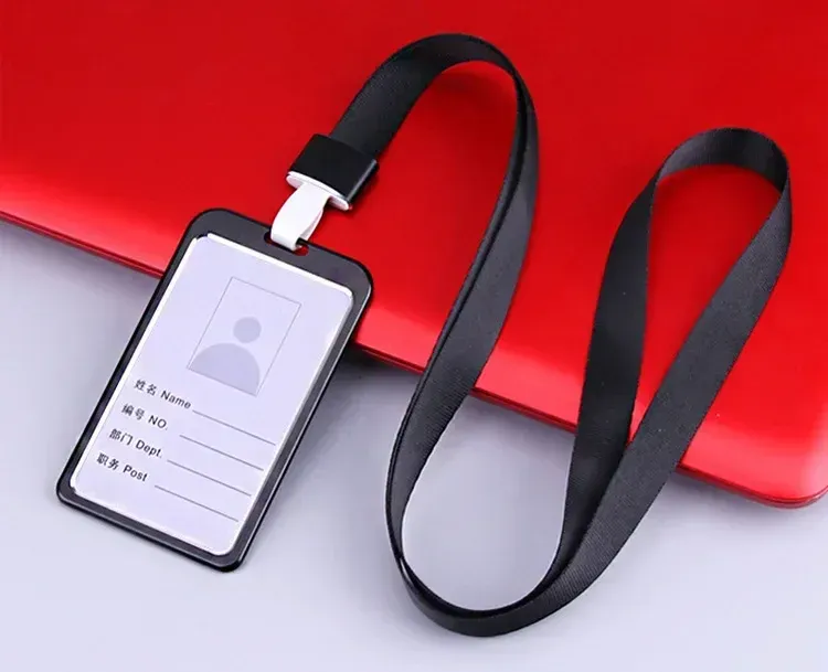 Porte-cartes en alliage d'aluminium avec étui ABS rétractable pour badge et cartes de crédit 34
