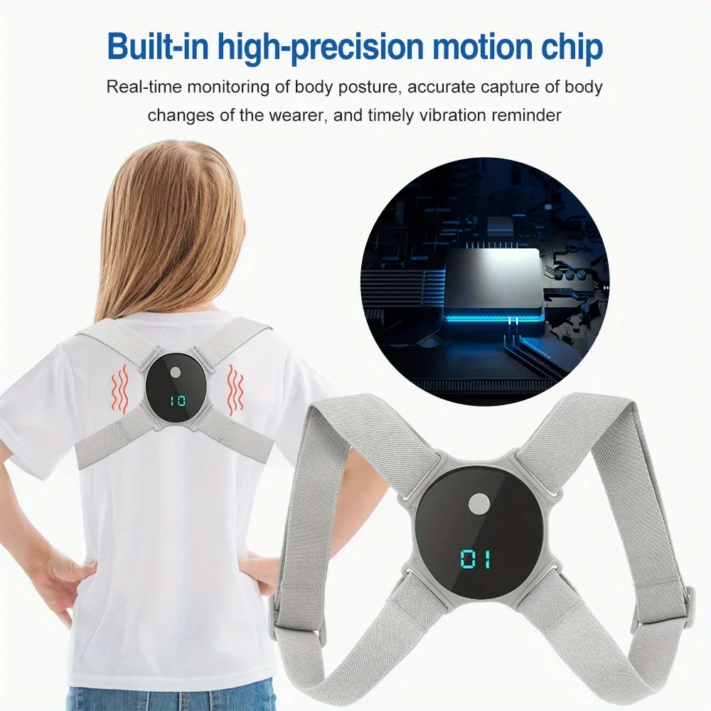 Correcteur de posture électrique intelligent porté au niveau du dos