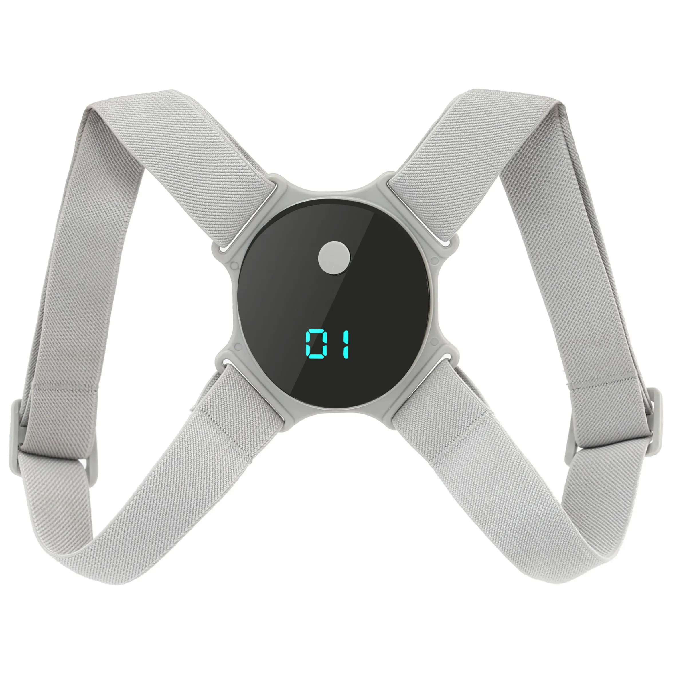 Correcteur de posture électrique intelligent, attelle dorsale, ceinture de soutien lombaire, gilet d'alignement de la colonne vertébrale, rechargeable par USB, pour employés de bureau 7