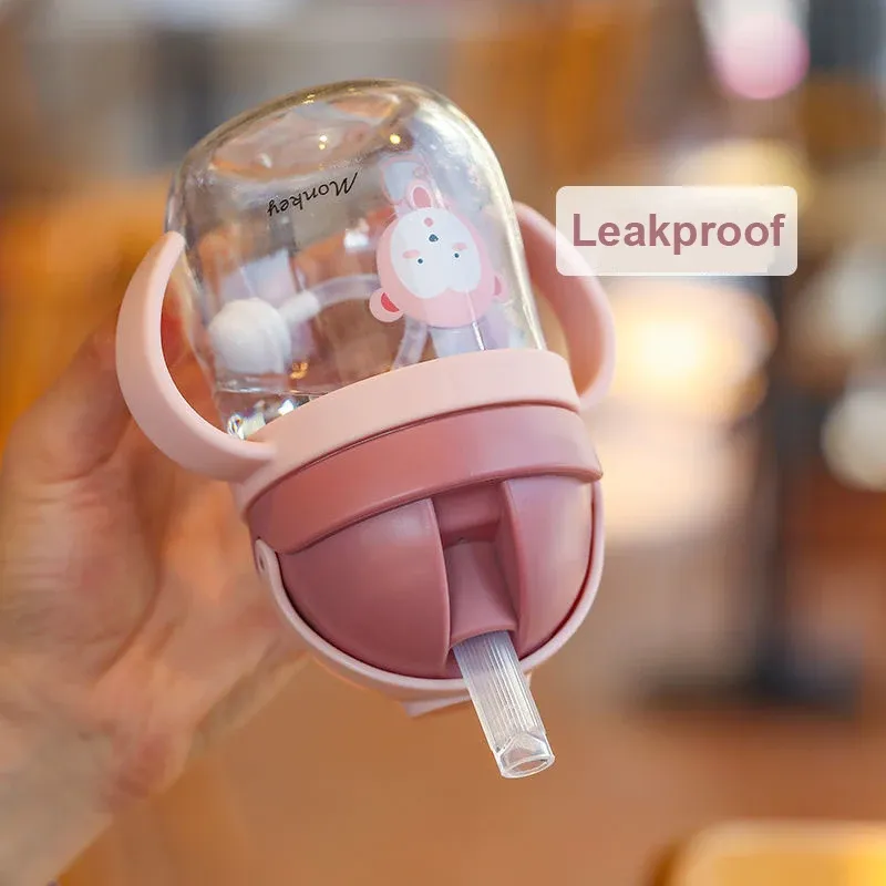 Tasse à bec pour enfants MAMIJOY BY01, tasse à paille créative avec motif dessin animé, étanche, idéale pour bébé et enfant, utilisable en extérieur 5
