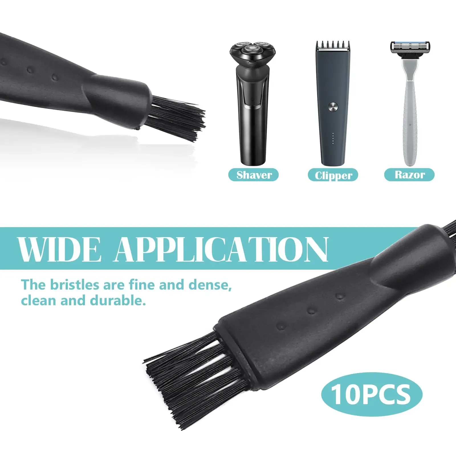 Brosse de nettoyage double face pour rasoir électrique