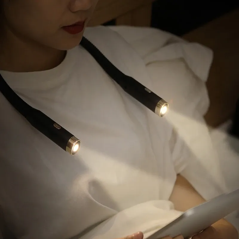 Lampe de lecture de cou rechargeable et pliable, longue autonomie - Image 1