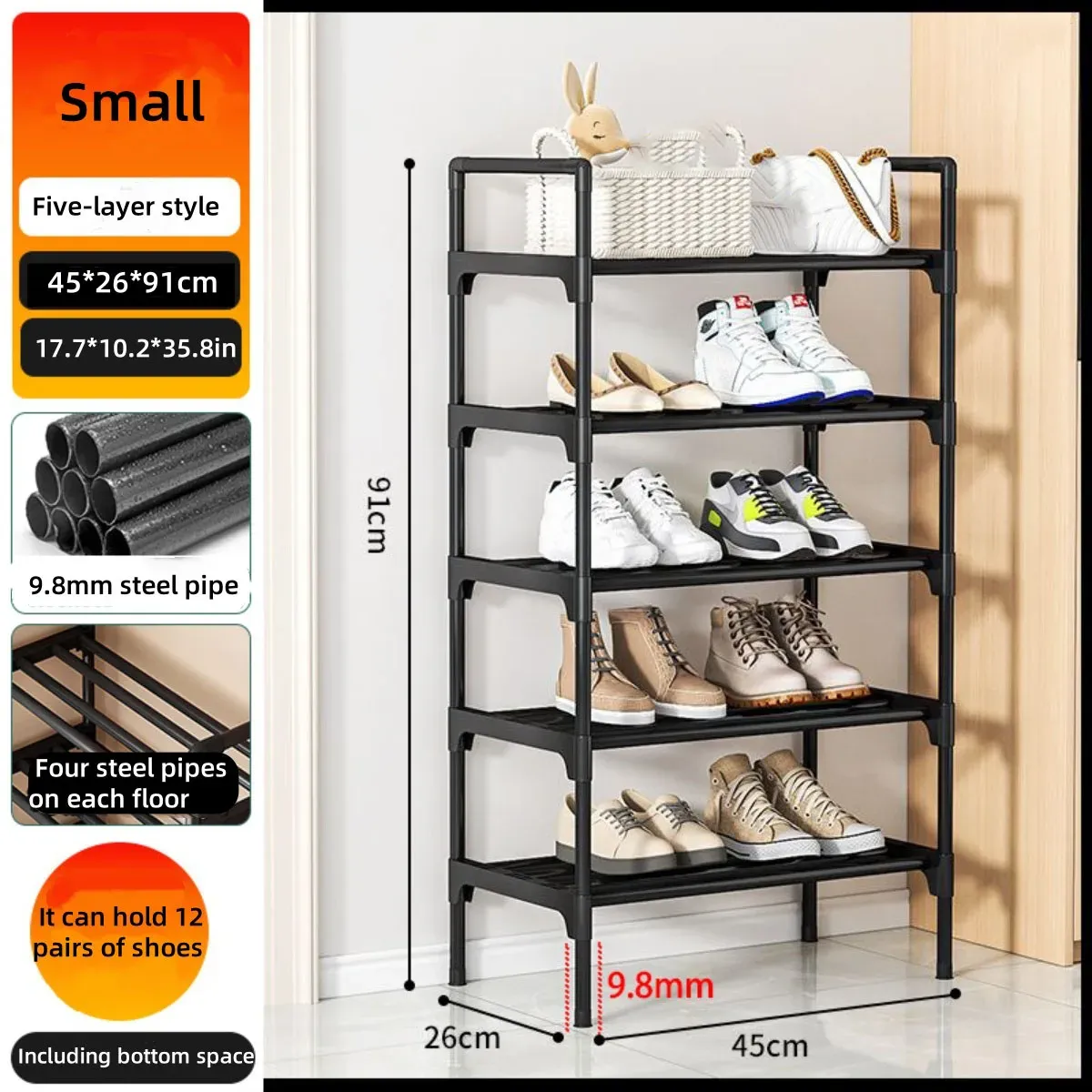 Organisation de l'entrée avec le meuble à chaussures
