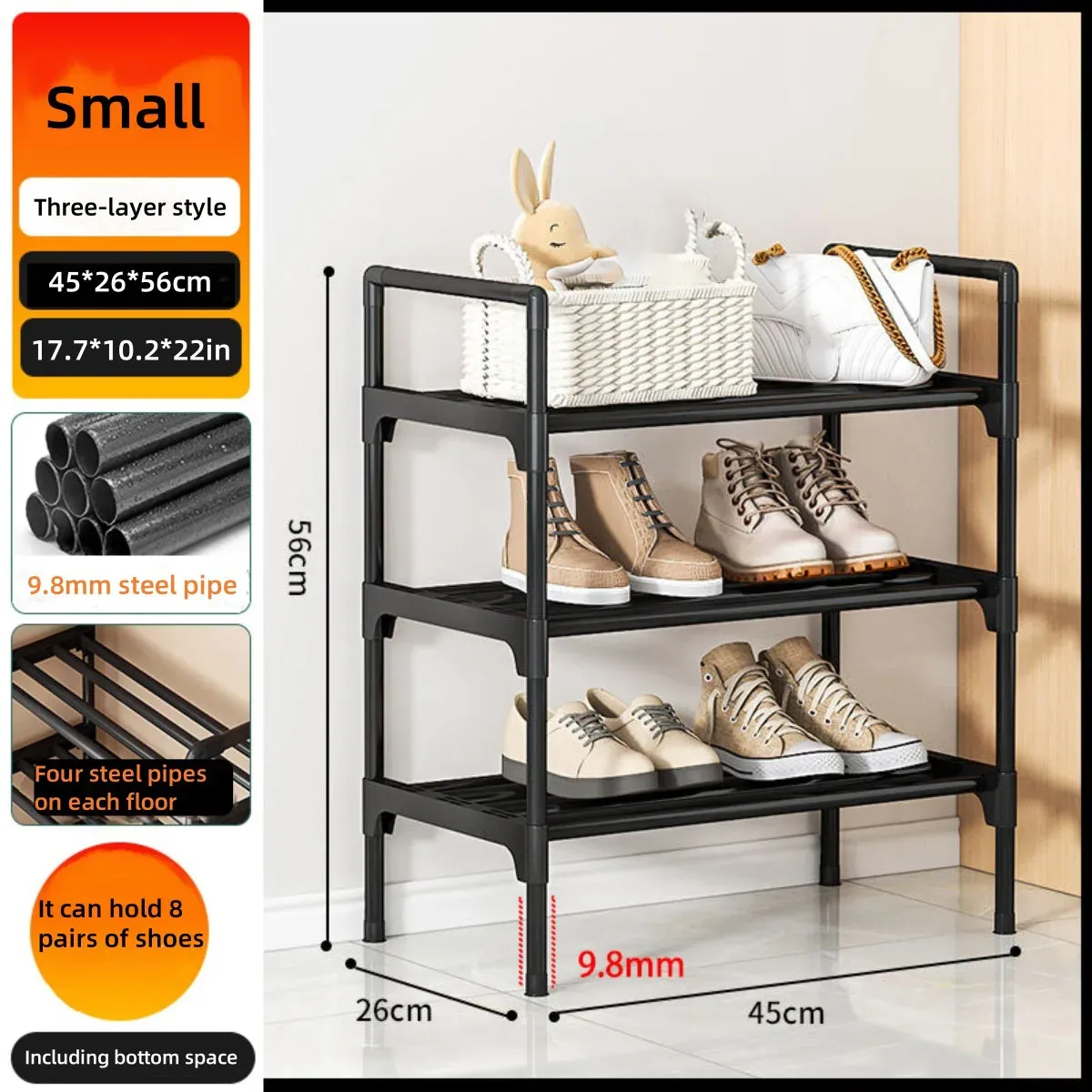 Détails de conception du meuble à chaussures