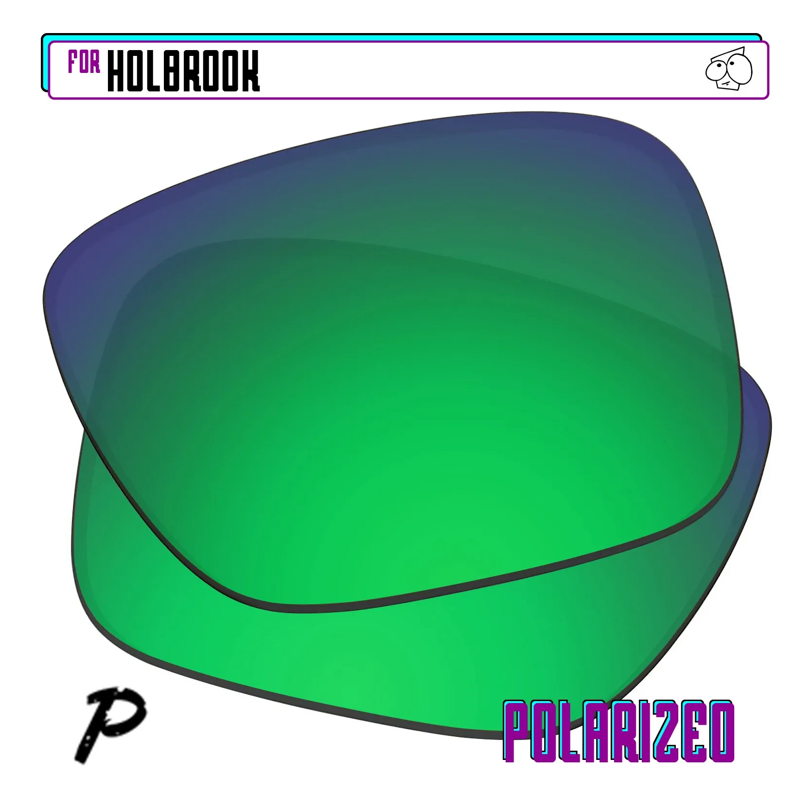 EZReplace – Verres polarisés de remplacement pour lunettes de soleil Oakley Holbrook OO9102 22
