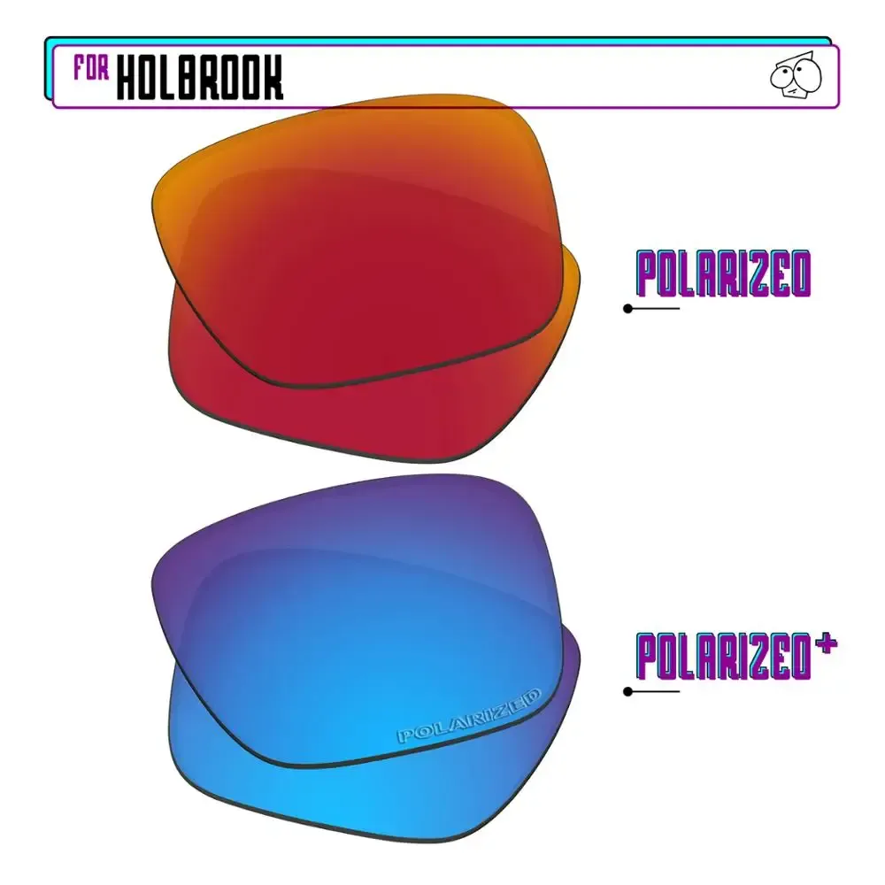 EZReplace – Verres polarisés de remplacement pour lunettes de soleil Oakley Holbrook OO9102 40