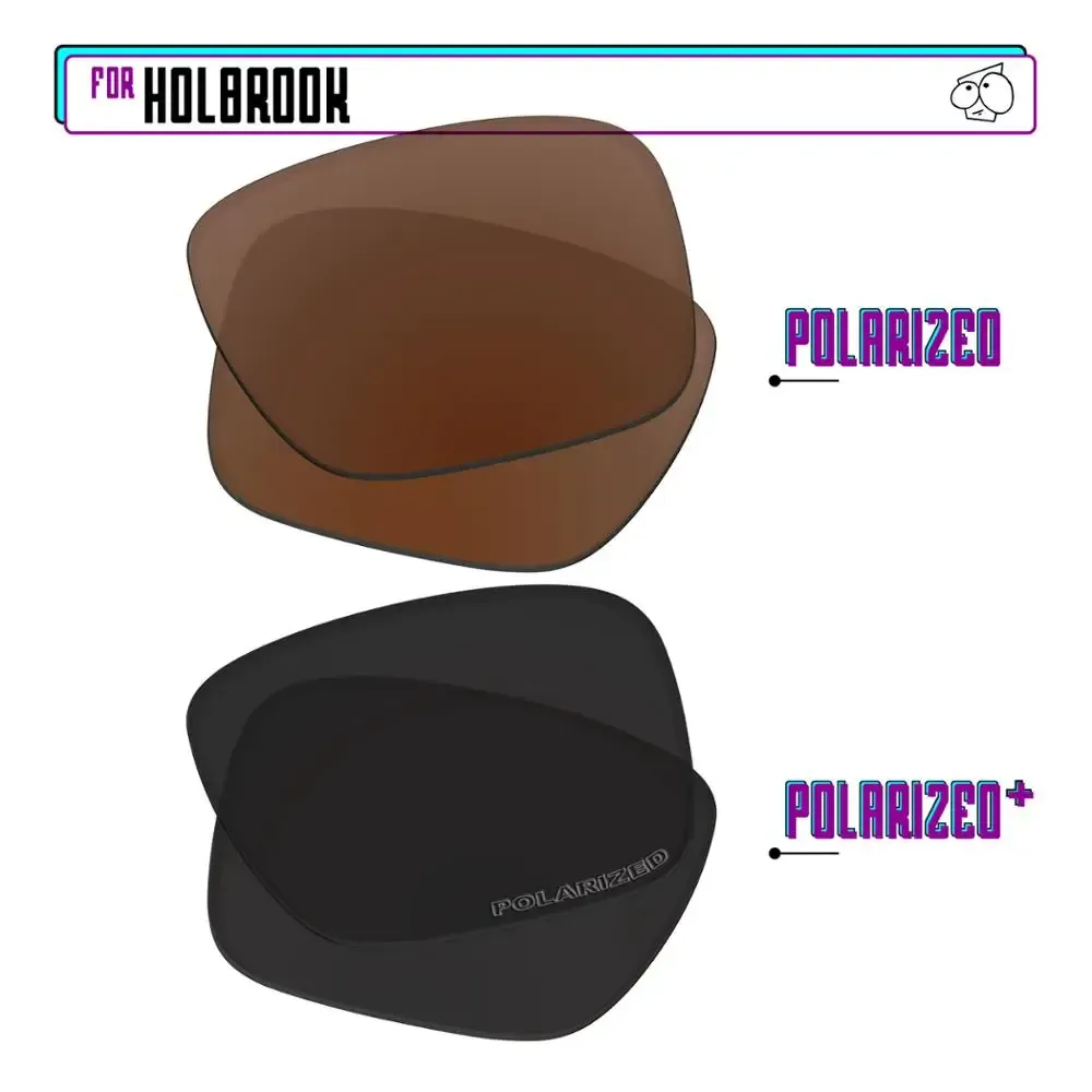 EZReplace – Verres polarisés de remplacement pour lunettes de soleil Oakley Holbrook OO9102 37