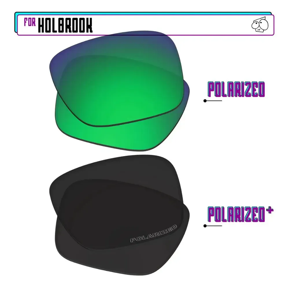 EZReplace – Verres polarisés de remplacement pour lunettes de soleil Oakley Holbrook OO9102 35