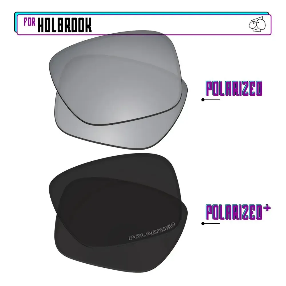 EZReplace – Verres polarisés de remplacement pour lunettes de soleil Oakley Holbrook OO9102 45