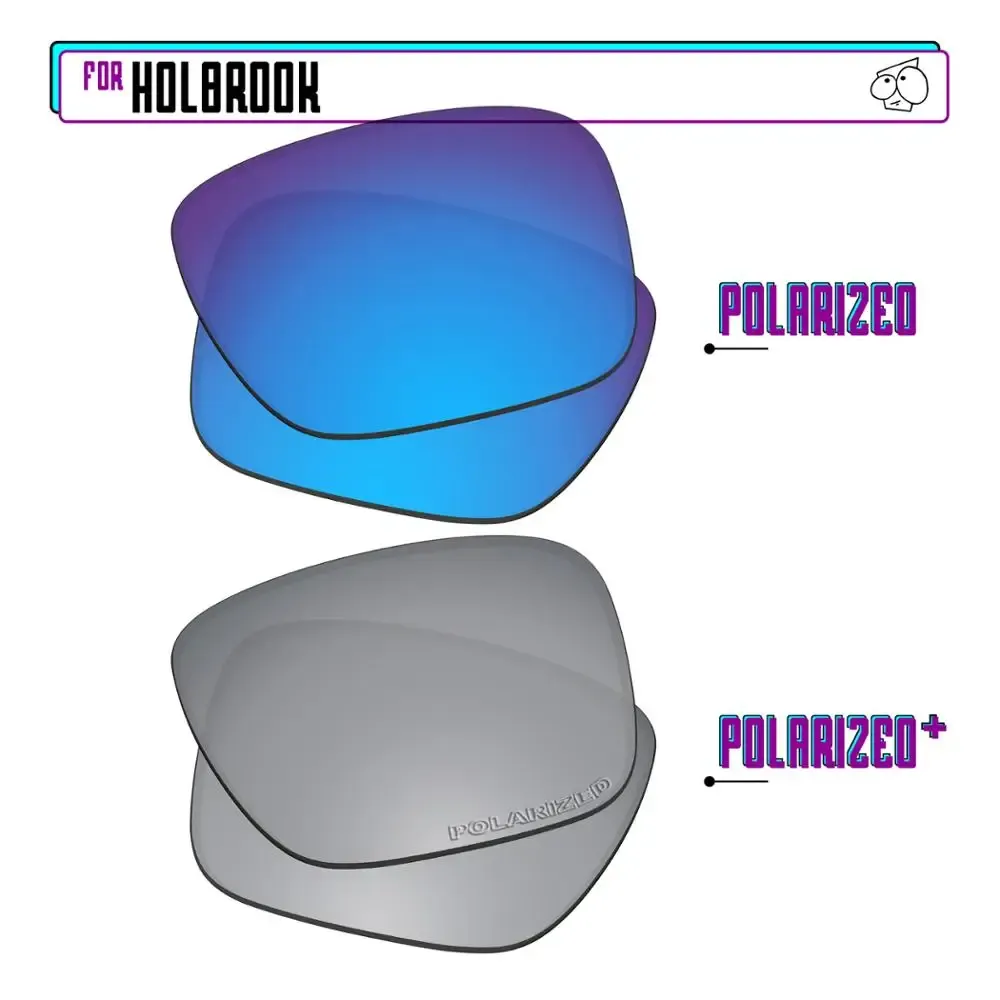 EZReplace – Verres polarisés de remplacement pour lunettes de soleil Oakley Holbrook OO9102 44
