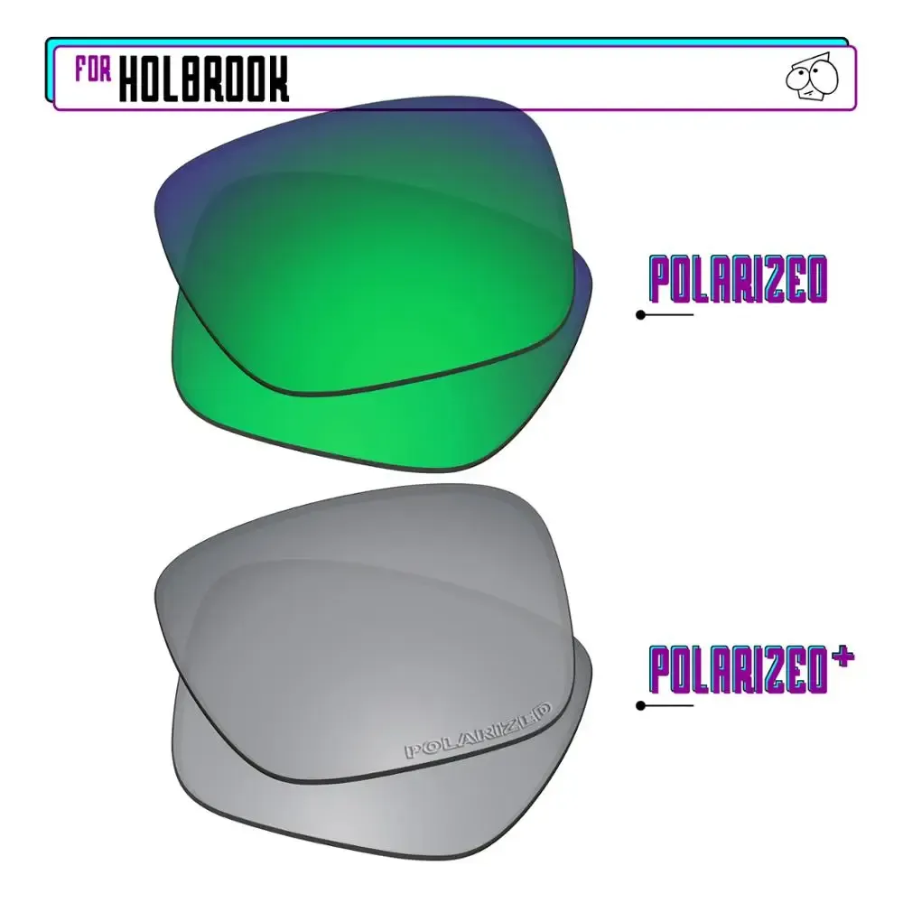 EZReplace – Verres polarisés de remplacement pour lunettes de soleil Oakley Holbrook OO9102 42