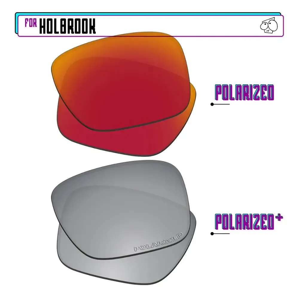EZReplace – Verres polarisés de remplacement pour lunettes de soleil Oakley Holbrook OO9102 29