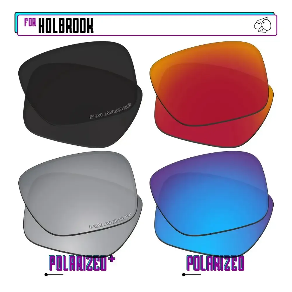 EZReplace – Verres polarisés de remplacement pour lunettes de soleil Oakley Holbrook OO9102 27