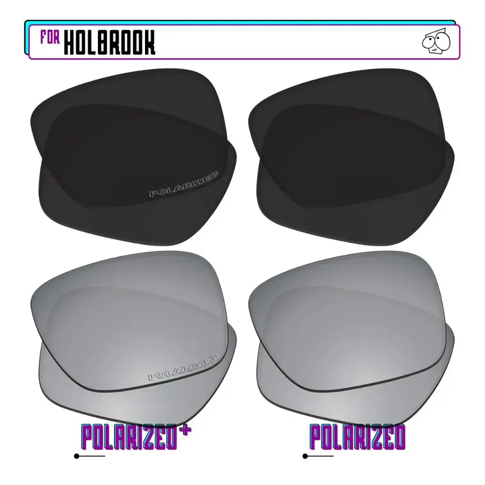 EZReplace – Verres polarisés de remplacement pour lunettes de soleil Oakley Holbrook OO9102 25
