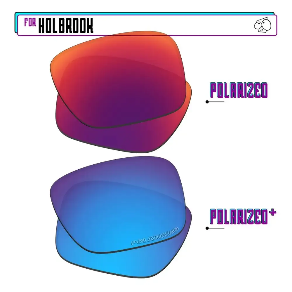 EZReplace – Verres polarisés de remplacement pour lunettes de soleil Oakley Holbrook OO9102 48