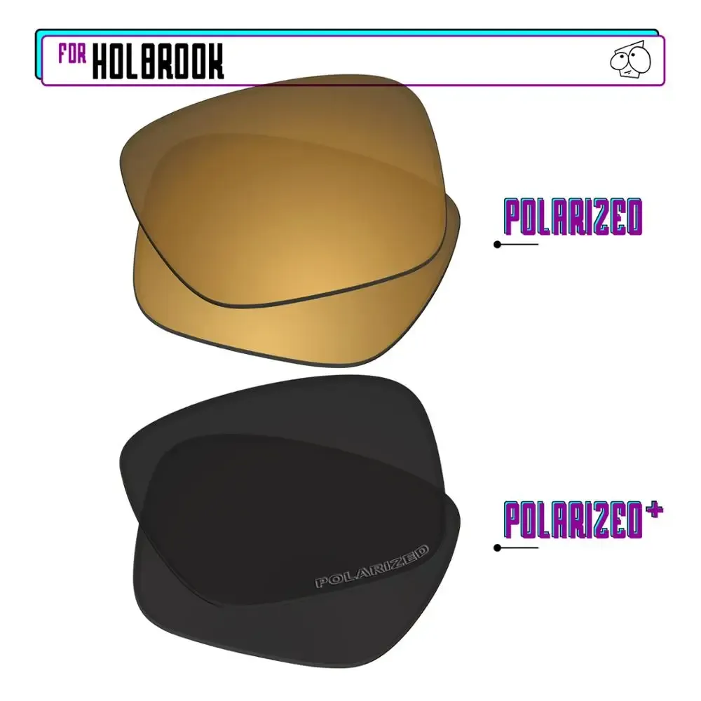 EZReplace – Verres polarisés de remplacement pour lunettes de soleil Oakley Holbrook OO9102 41