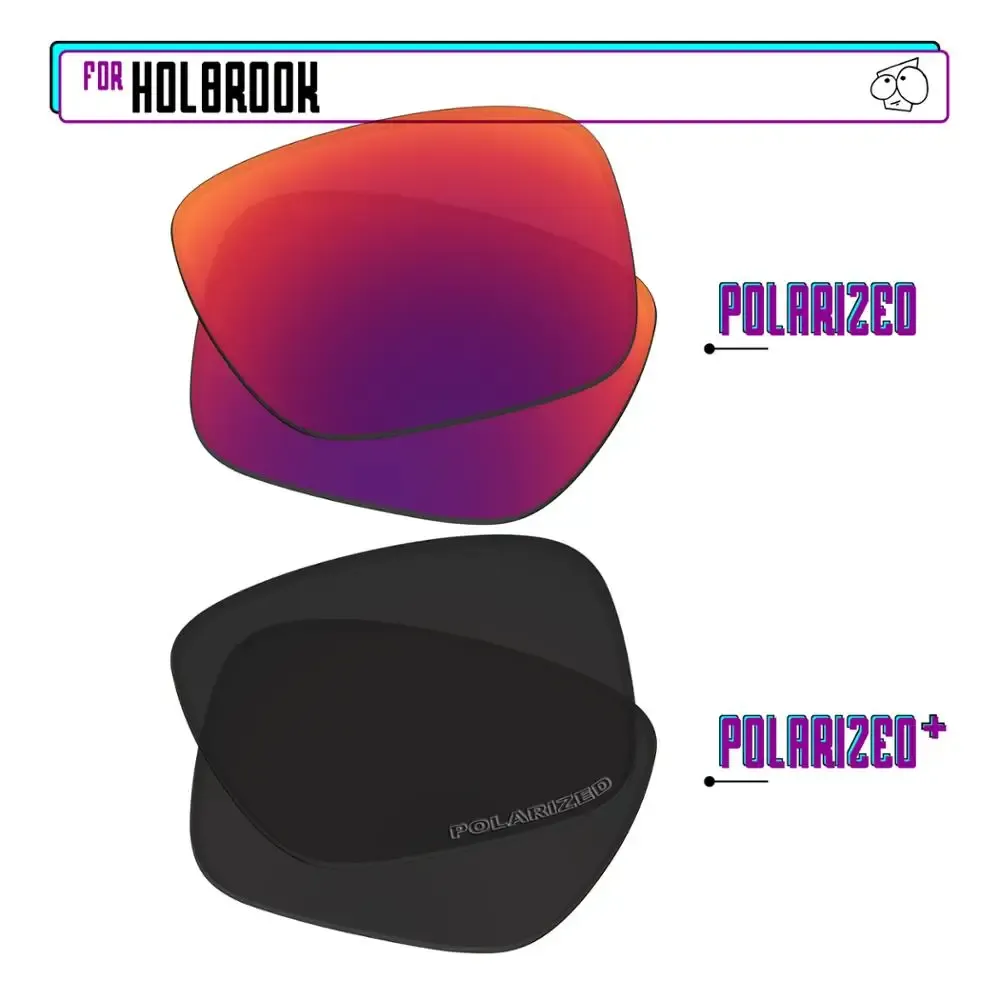 EZReplace – Verres polarisés de remplacement pour lunettes de soleil Oakley Holbrook OO9102 39