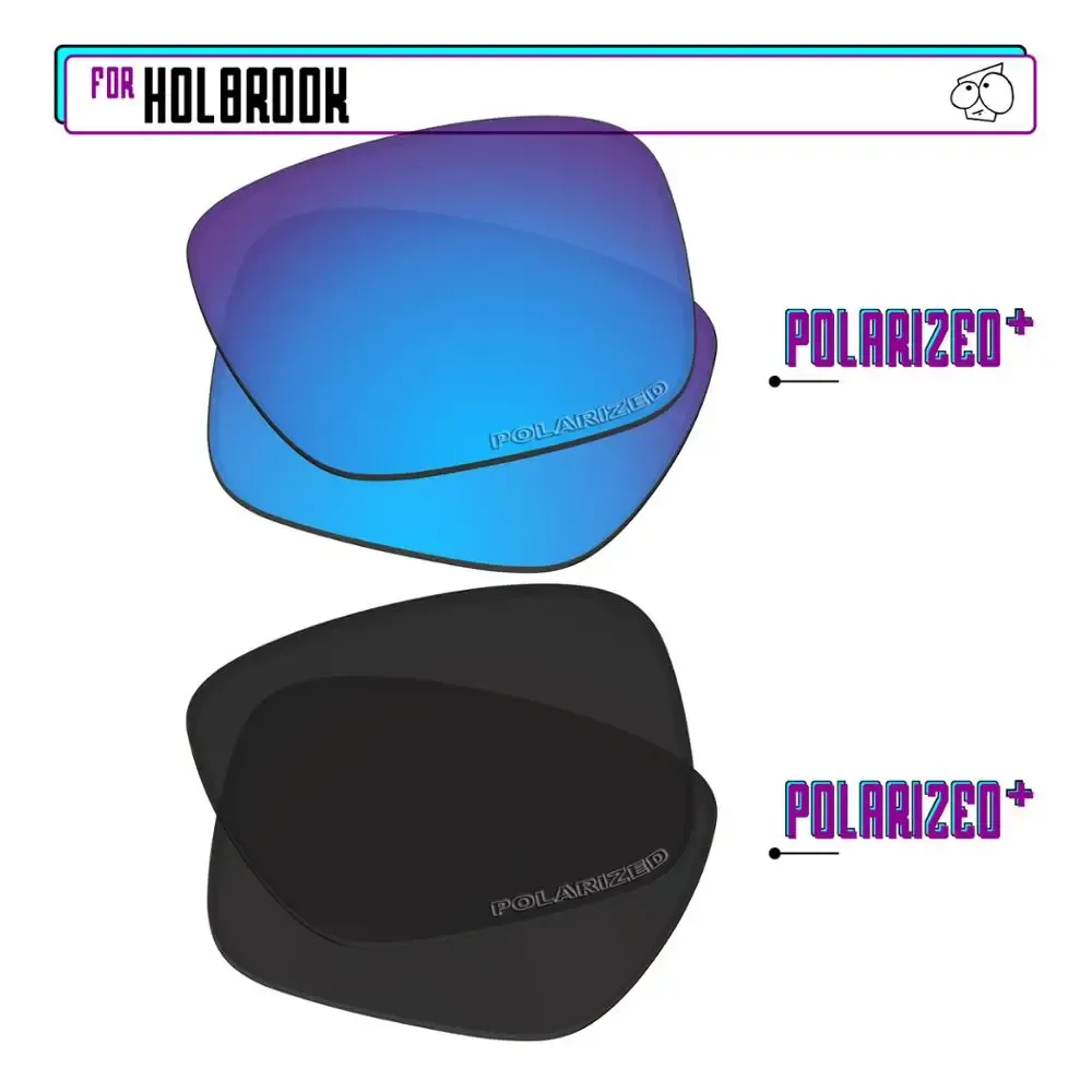 EZReplace – Verres polarisés de remplacement pour lunettes de soleil Oakley Holbrook OO9102 34