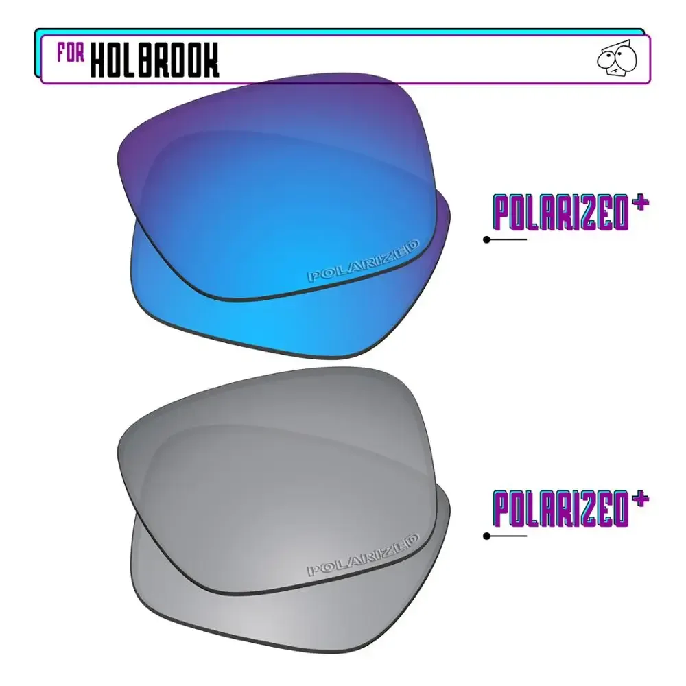 EZReplace – Verres polarisés de remplacement pour lunettes de soleil Oakley Holbrook OO9102 28