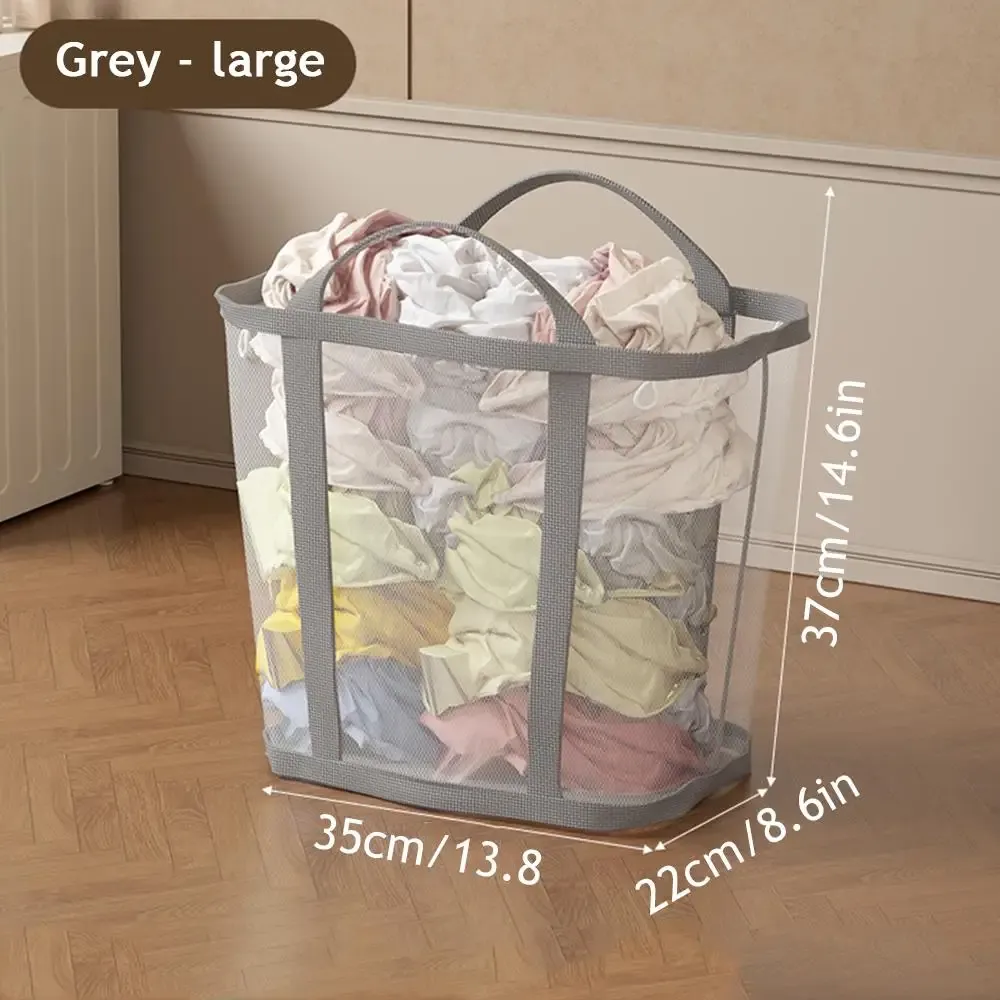 Panier à linge pliant avec poignée, rangement pour salle de bain 8