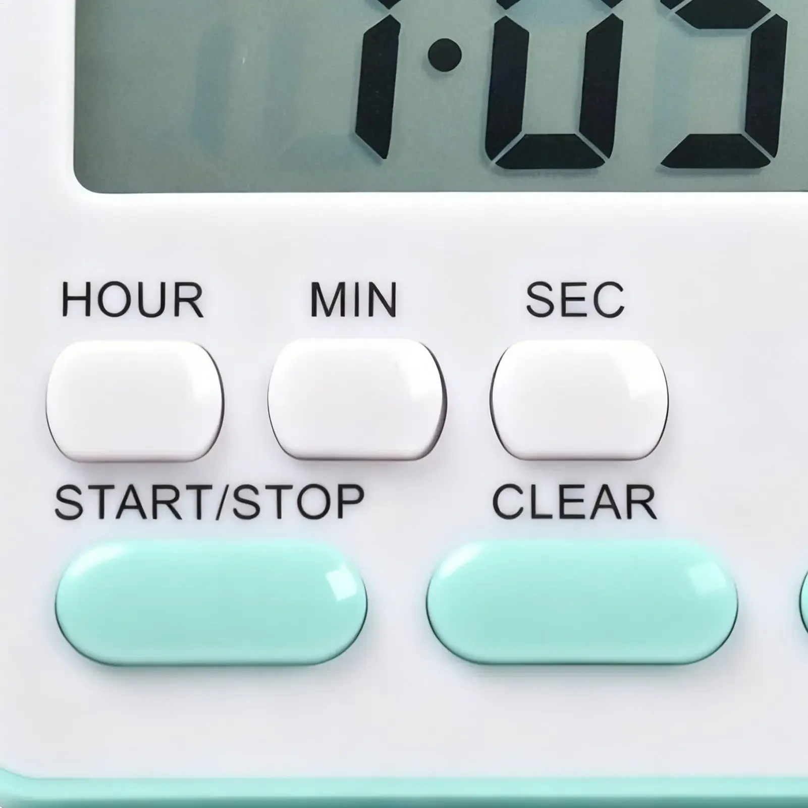 Minuterie de cuisine numérique avec grand écran et alarme de compte à rebours 24 h pour la cuisson, l'étude et la salle de classe 2