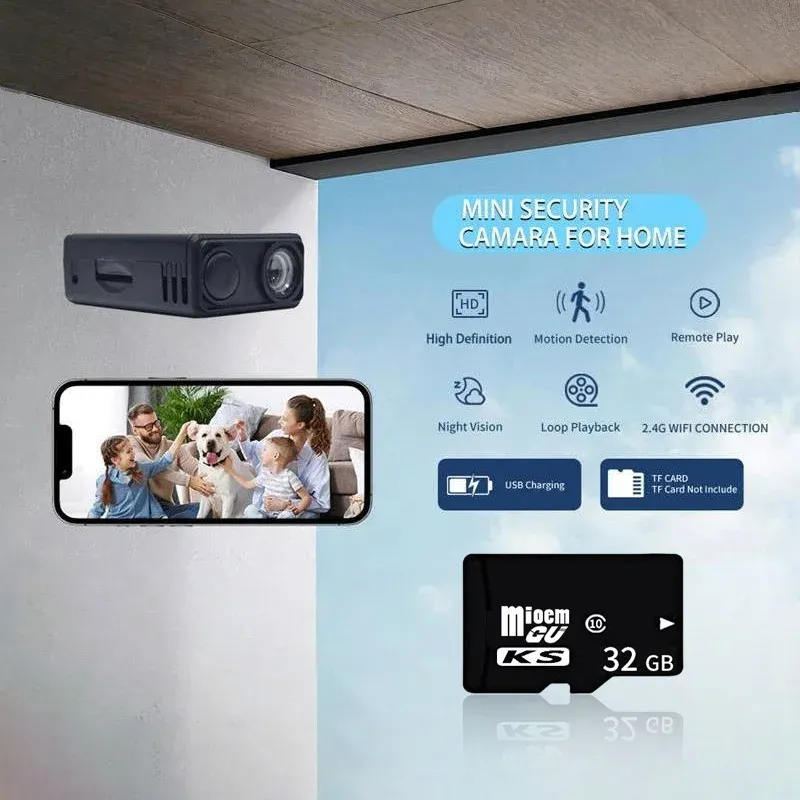 Caméra de surveillance intérieure, mise en situation