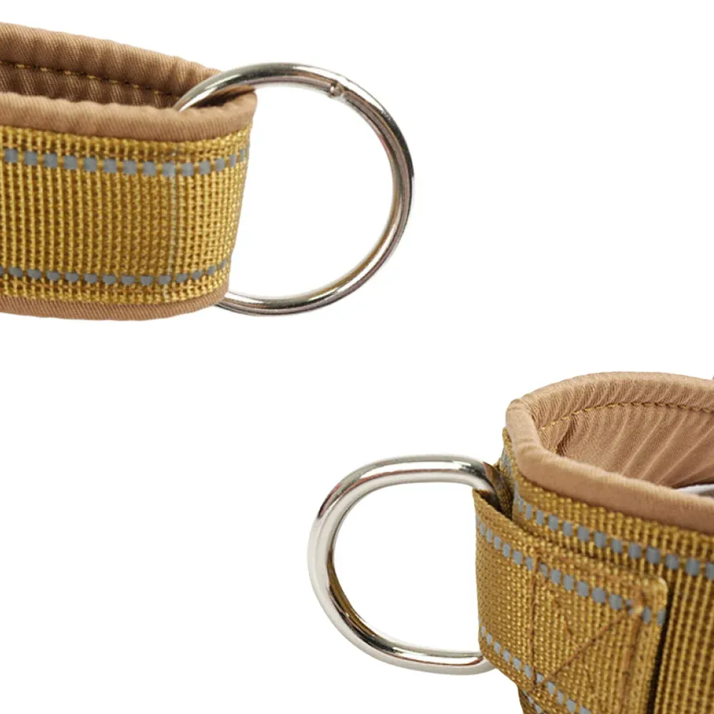 Harnais tactique anti-traction en nylon 1000D pour grand chien, réglable, avec poignée et bandes réfléchissantes 5