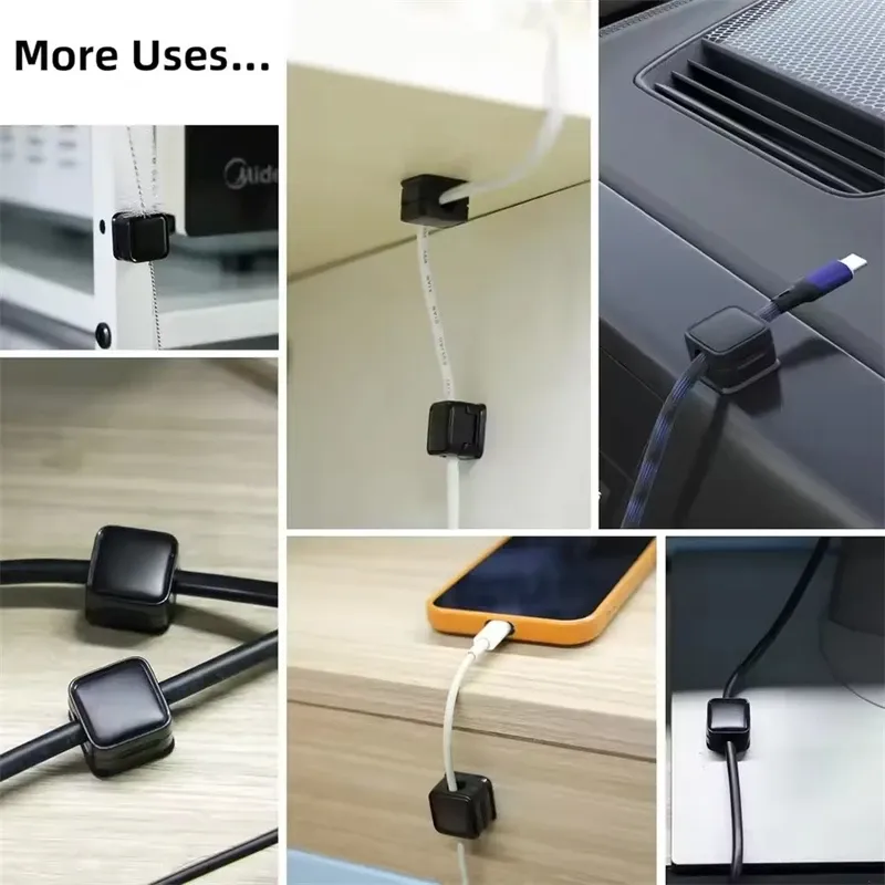 Enrouleur de câble magnétique pour câbles de chargement USB, bureau et maison 6