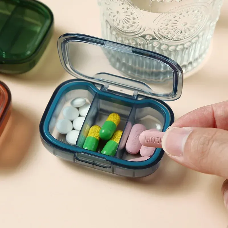 Mini boîte à pilules portable, distributeur et organisateur de médicaments 3