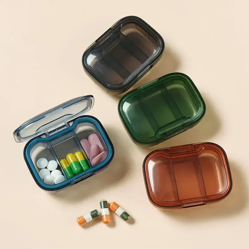 Mini boîte à pilules portable, distributeur et organisateur de médicaments - Image 1