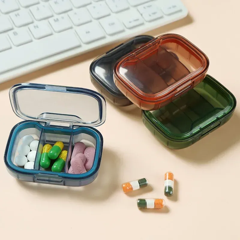 Mini boîte à pilules portable, distributeur et organisateur de médicaments 2