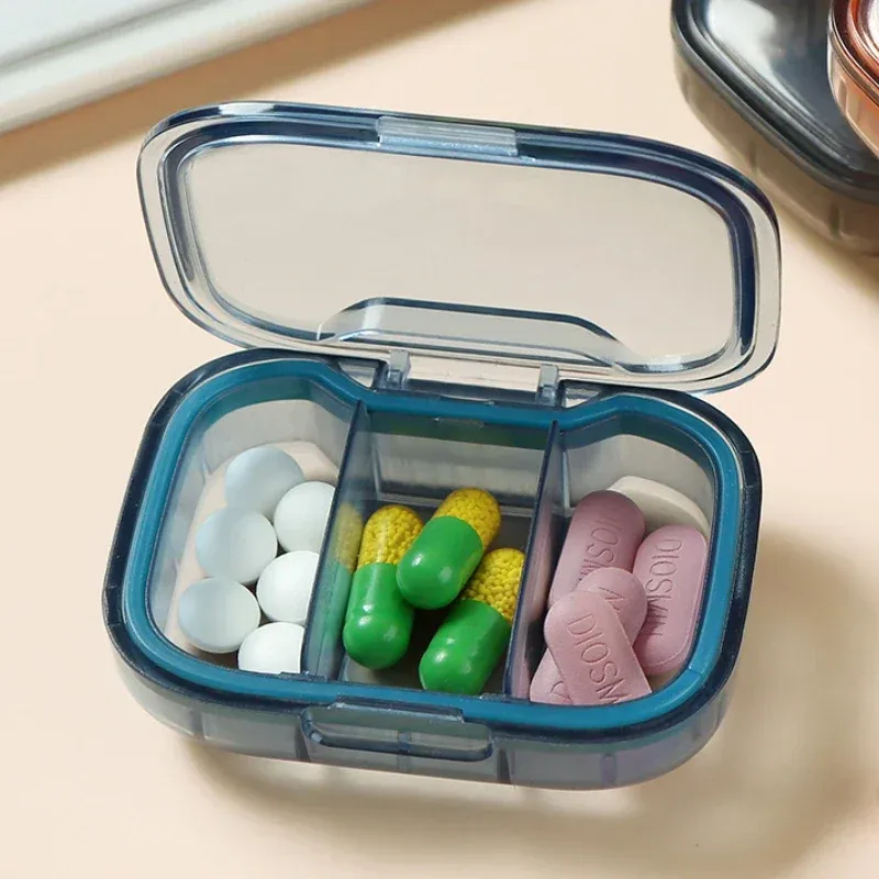 Mini boîte à pilules portable, distributeur et organisateur de médicaments 6