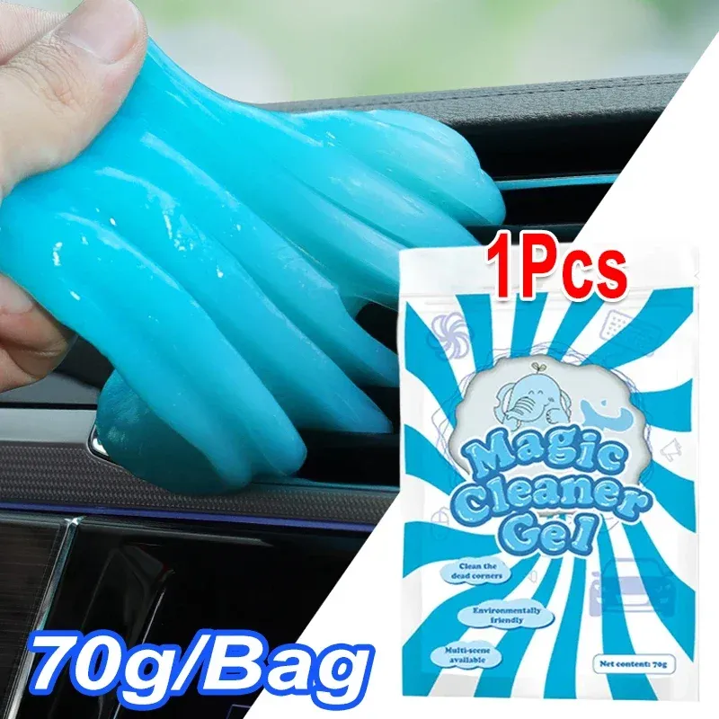 Gel de nettoyage pour voiture, gel magique anti-poussière pour intérieur de voiture, ordinateur et clavier, outils de nettoyage intérieur 8