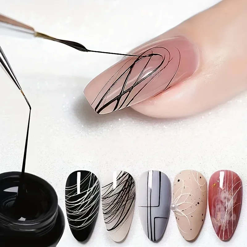 Gel élastique pour nail art, sculpture et peinture de motifs, 4 couleurs 5