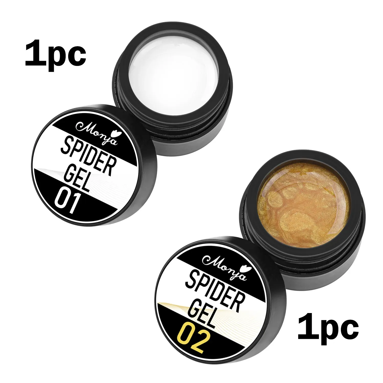 Gel élastique pour nail art, sculpture et peinture de motifs, 4 couleurs 9