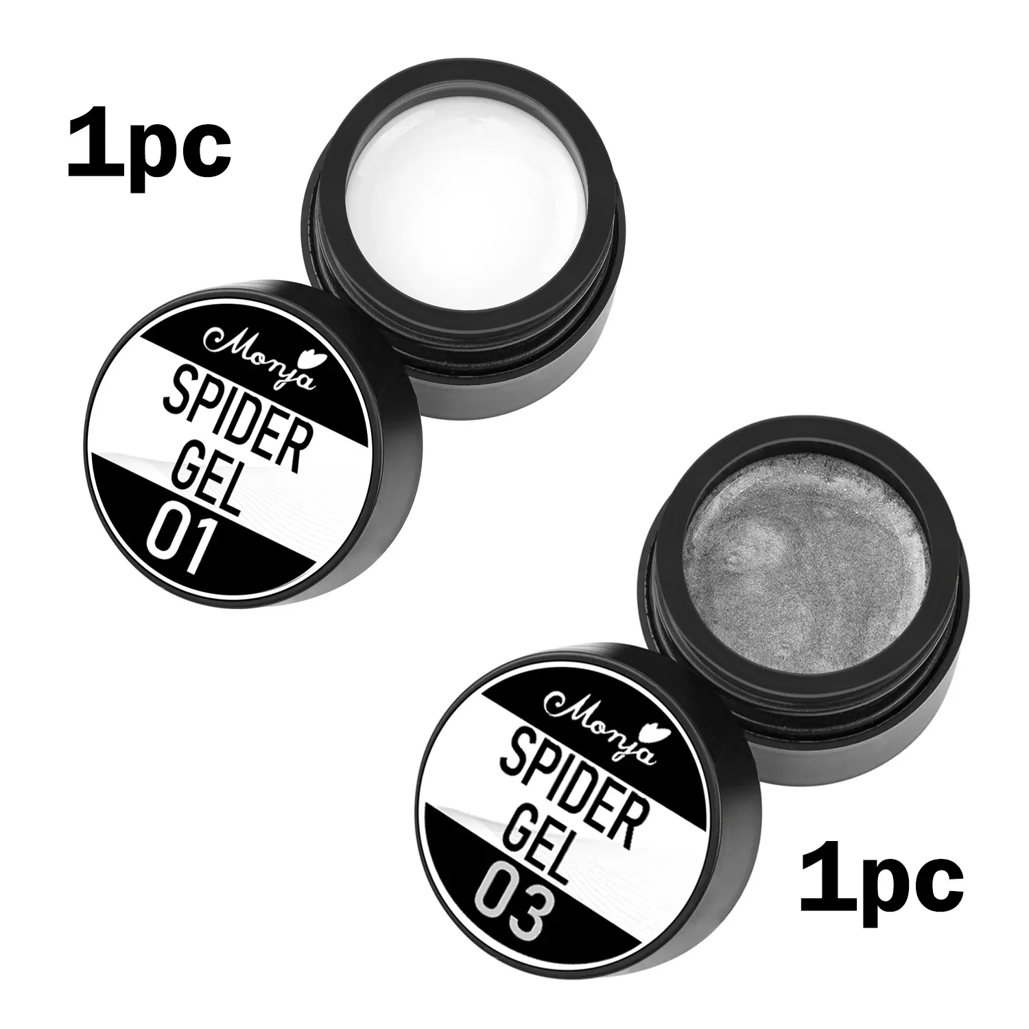 Gel élastique pour nail art, sculpture et peinture de motifs, 4 couleurs 8
