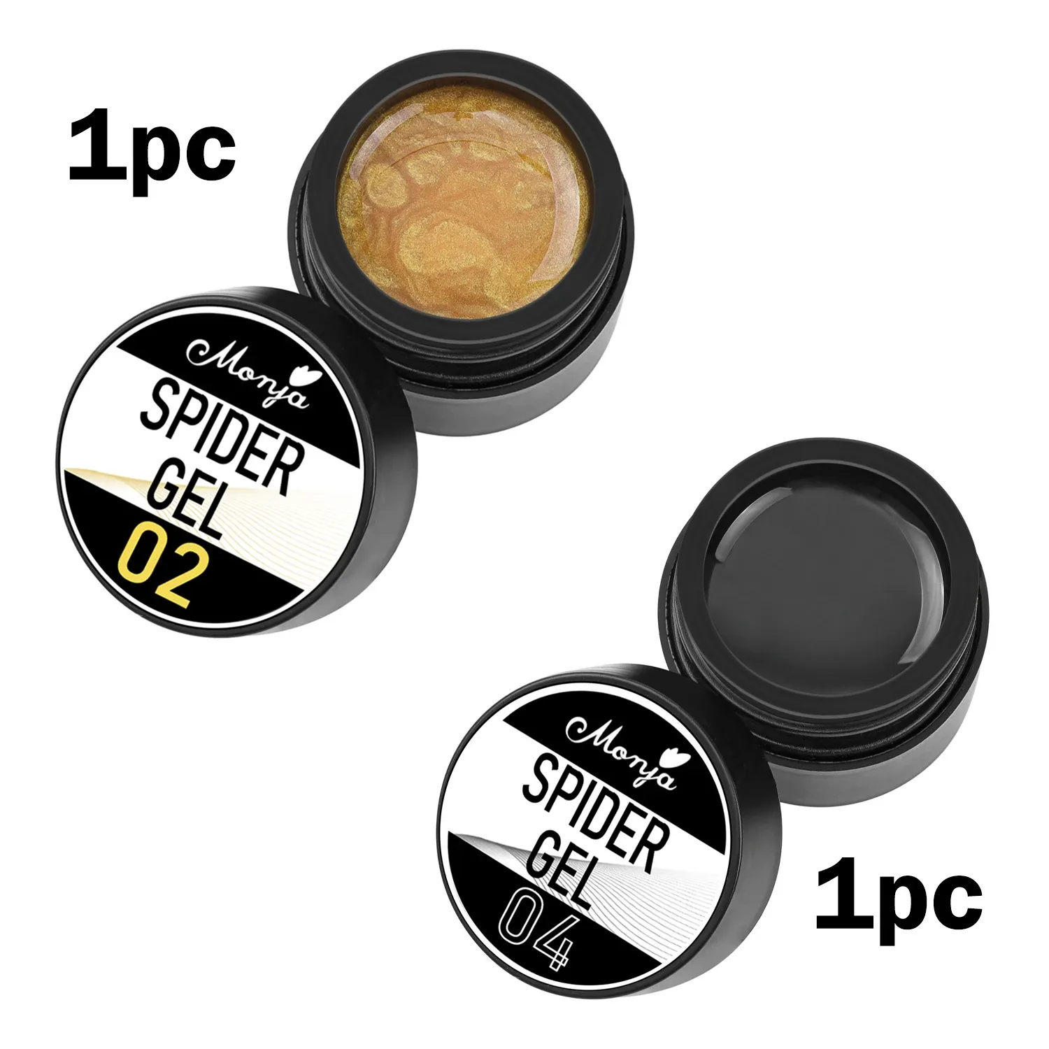 Gel élastique pour nail art, sculpture et peinture de motifs, 4 couleurs 10