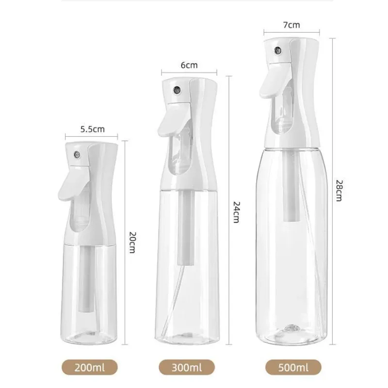Pulvérisateurs rechargeables en continu de 200/300/500 ml, bouteille de brumisation ultra fine pour l'eau, soins du visage et usage en salon 6